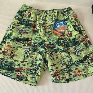 Columbia Omni-Shade UPF 50 Fishing Santa swim trunks